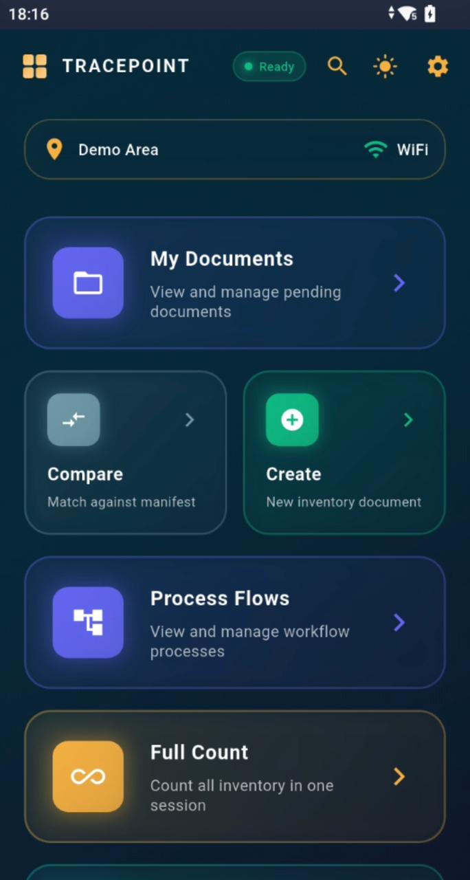 Mobile App Home Screen